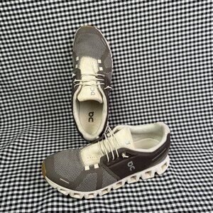 On Cloud 5 Ash Ivory Running Shoes Womens 9.5 Athletic Sneakers Lightweight